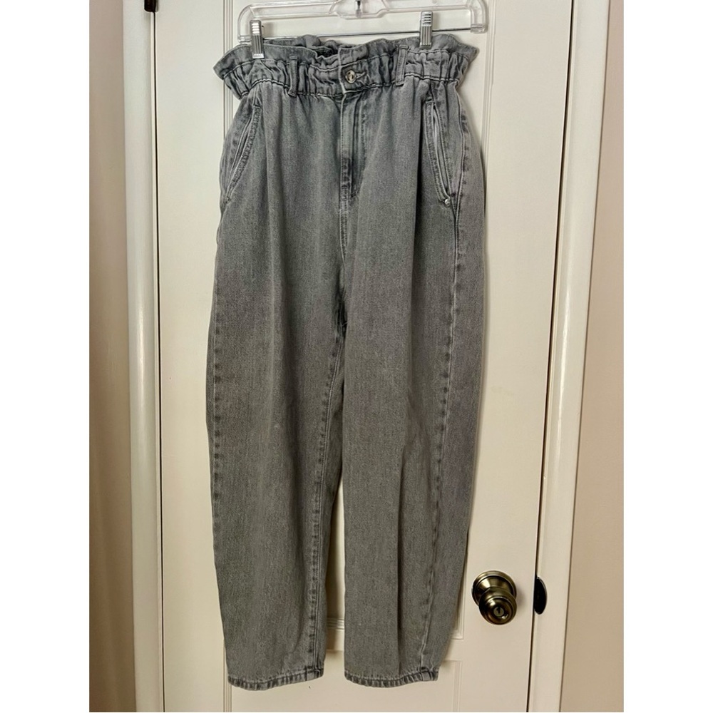 Zara High-Rise Gray Jeans for Women